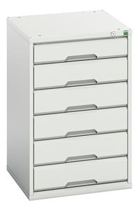 Bott Verso Drawer Cabinets 525 x 550  Tool Storage for garages and workshops Verso 525Wx550Dx800H 6 Drawer Cabinet